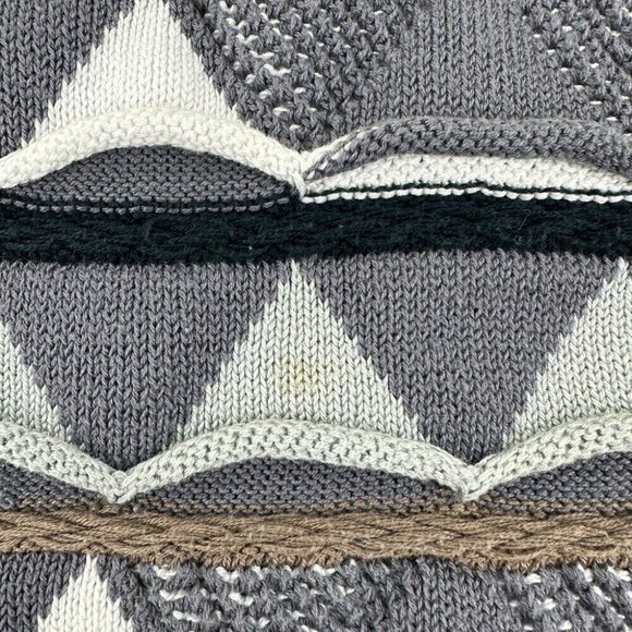 Vintage Coogi Men's Size XL Australia Grey Sweater 100% Cotton Made in Australia - Picture 4 of 14